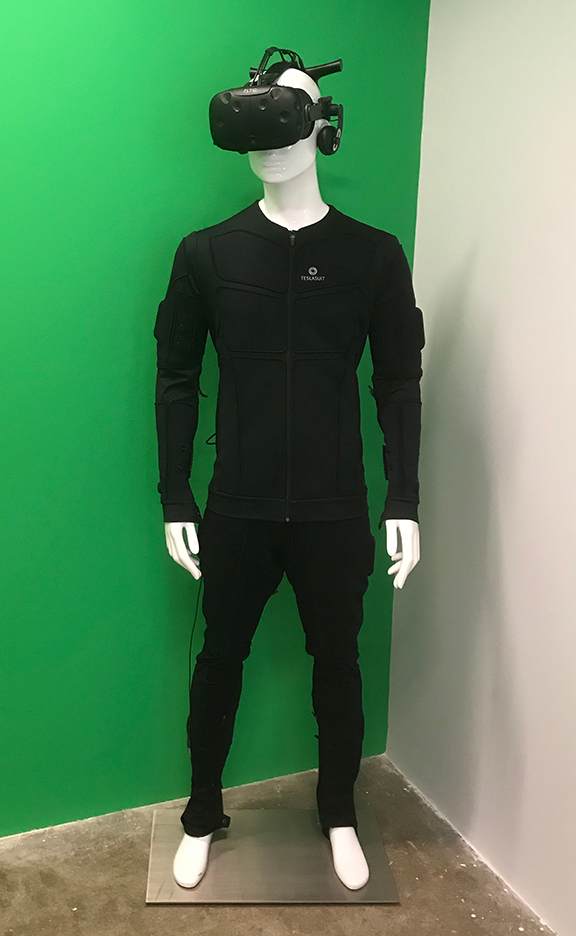Teslasuit on a mannequin